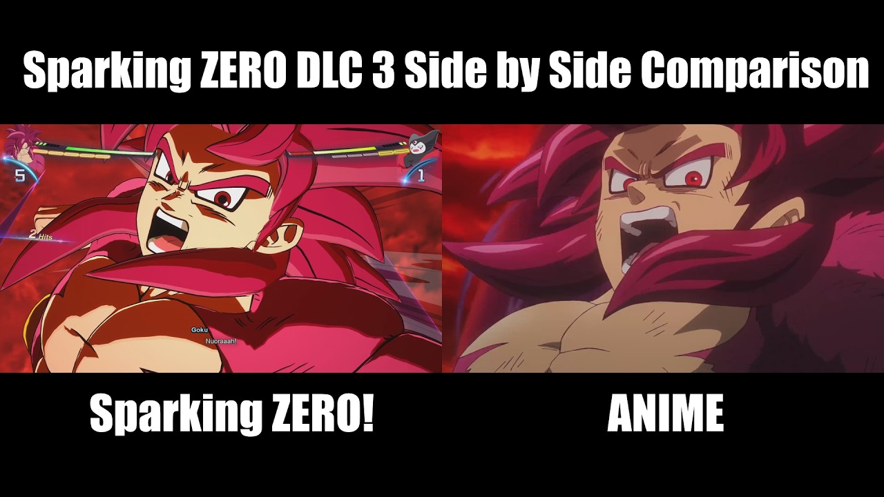 Sparking ZERO! DLC 3 Side by Side Comparison Dragon Ball Sparking Zero - Anime Daima