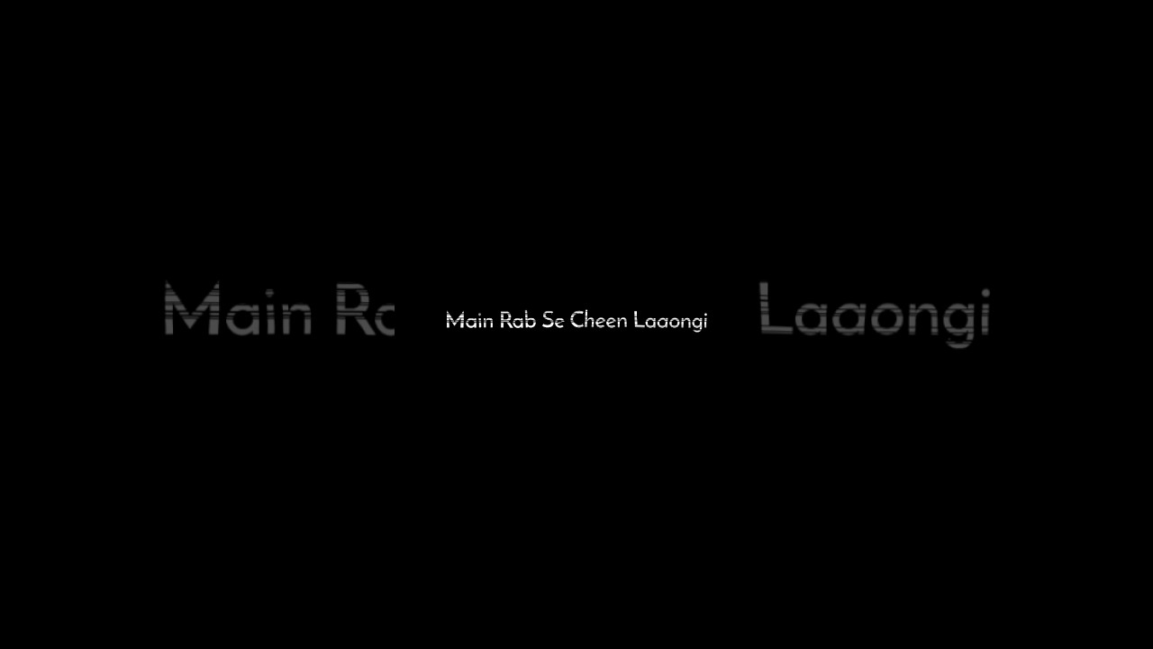 Main yahan hoon | Female version  | blackscreen overly | status | lyrics  