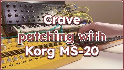 Patching Korg MS-20 with Behringer Crave | #dawless jam