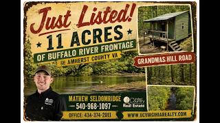 11 Acres of Buffalo River Frontage | Amherst County, Virginia 🏞️🌲
