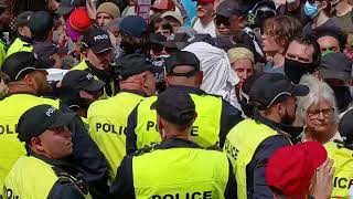 Antifa Push And Shove Again Today, One Arrest Filmed. Shout 'no Fascists' While Acting Like It. 🎥✊
