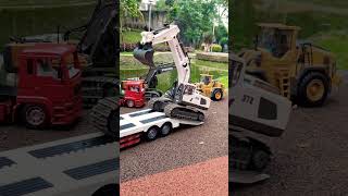 RC EXCAVATOR alat berat beko😎💪#excavator #truck #automobile #toys #rc #jcb #hitachi #rcb #shorts