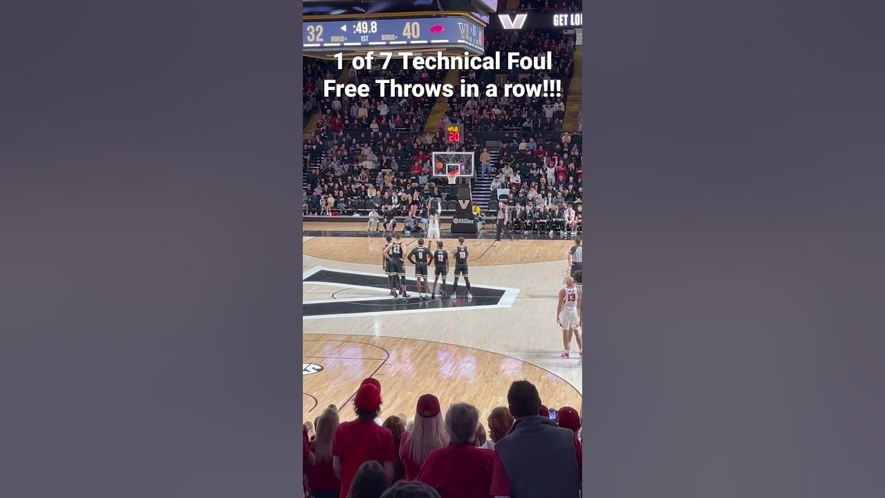 Arkansas had 7 technical foul free throws in a row! YouTube