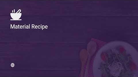Material Recipe Web 1.0 | Codecanyon Scripts and Snippets