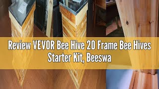 Review VEVOR Bee Hive 20 Frame Bee Hives Starter Kit, Beeswax Coated Cedar Wood, 1 Deep + 1 Medium B
