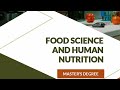 Food science and human nutrition  masters degree