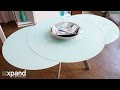 Round Glass Extending Table
