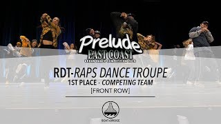 (1st Place) Raps Dance Troupe [FRONT ROW] || Prelude East Coast 2018 || #EC10