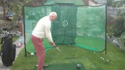 golf practice net video very funny
