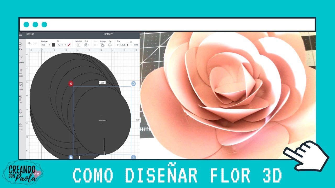 Manualidades para adultos : Flores en 3D de papel, Crafting for Adults : 3D  Cri-Cut Flowers, papel crafting 