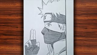 Kakashi Hatake Pencil Sketch Tutorial - Easy Step-by-Step Naruto Drawing  screenshot 5