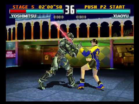 Tekken 3 ( PS1 ) - Yoshimitsu - Arcade Mode - Original Music ( Mar 24, 2018 )