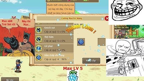 Hải Tặc Tí Hon - Cường hoá skill trái sét vs đầu bếp MAX LEVEL 5 cùng o0tony0o