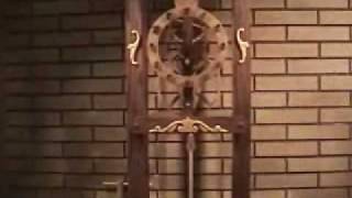 Hand Made Wooden Grandfather Clock I saw one of these in a wood art shop. It was too expensive to buy so I just had to make my own. This is my second effort...the first ...