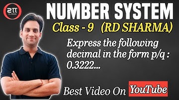 Express the following decimal in the form p/q : 0.3222...