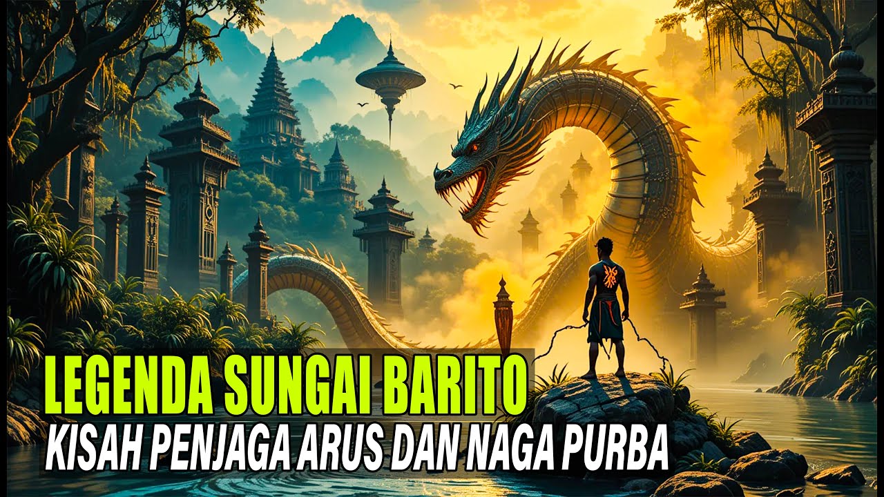 LEGENDA SUNGAI BARITO | KISAH PENJAGA ARUS DAN NAGA GAIB DARI HUTAN KALIMANTAN TENGAH