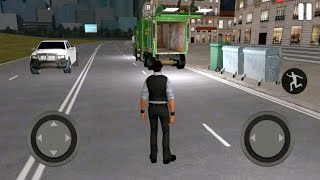mobil-mobilan truk sampah membersihkan sampah kota modern 🚛 american trash truck simulator screenshot 5
