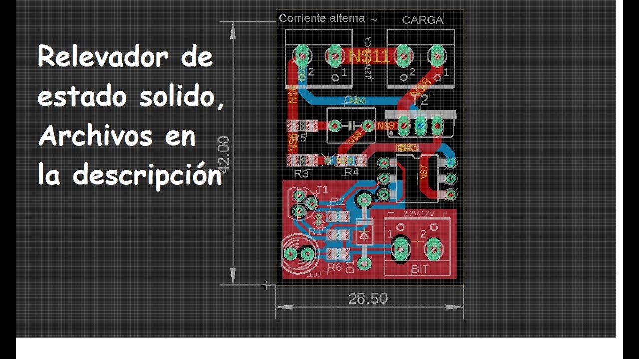 Pcb Relevador de Estado Solido Eagle - YouTube