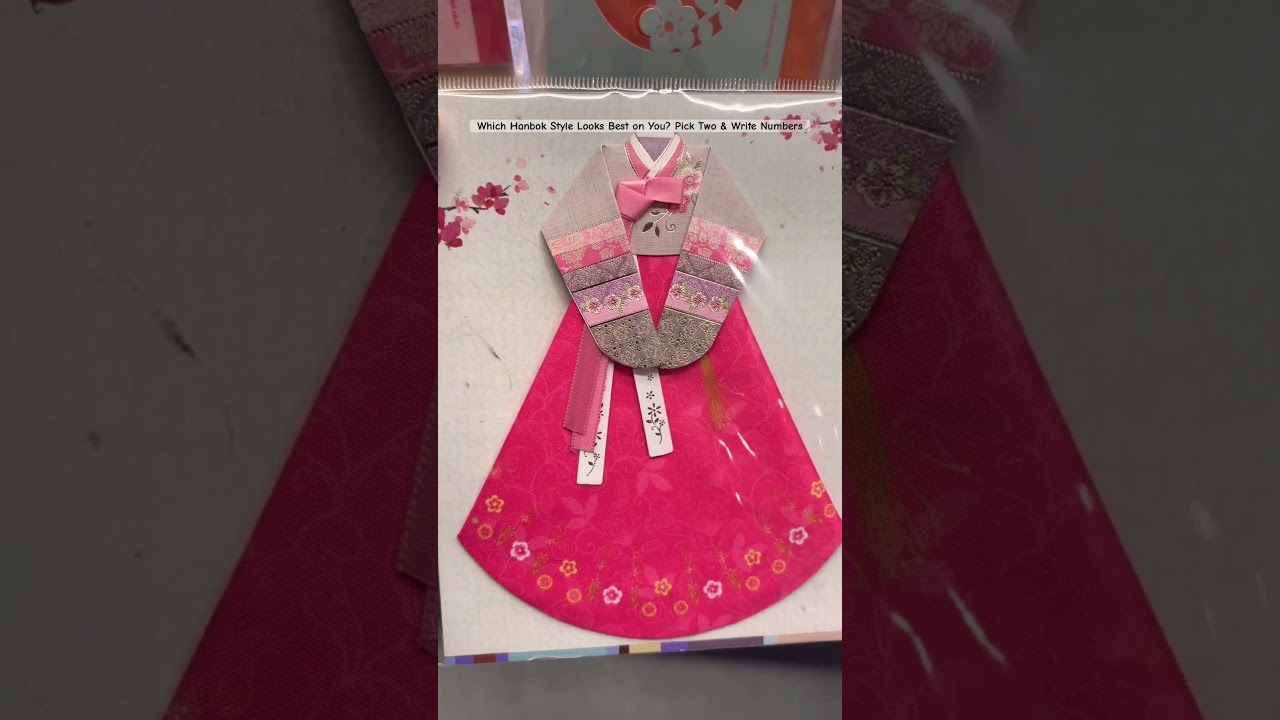 Which Hanbok Style Looks Best on You? Pick Two & Write Numbers 