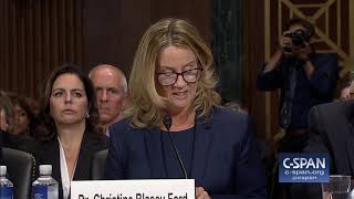 Professor Christine Blasey Ford Opening Statement -- Full Video -- C-Span