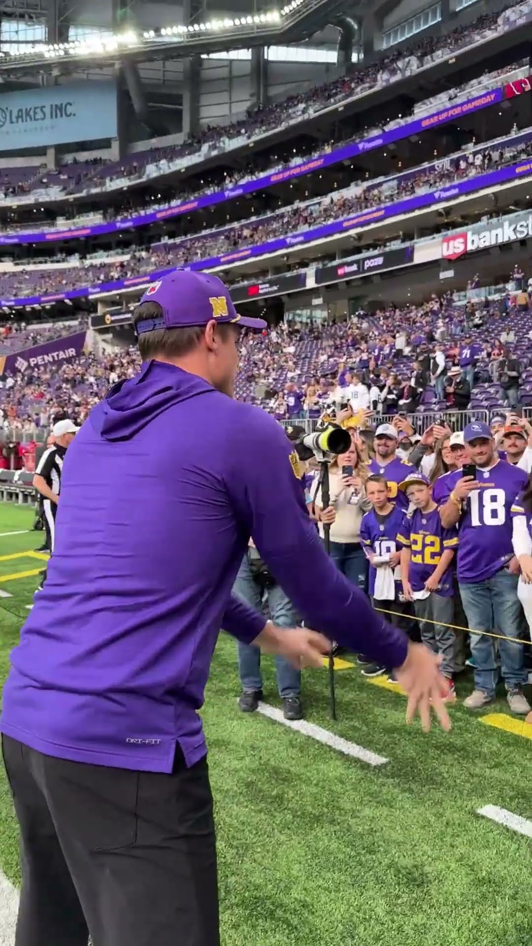 Coach is glad to be back at U.S. Bank Stadium ?