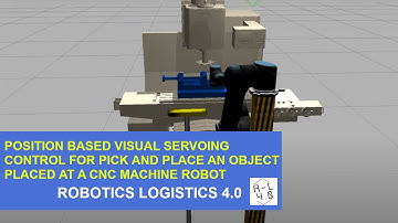 Position Based Visual Servoing Control for Pick and Place an Object Placed at a CNC Machine
