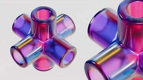 How To Make Iridescent Glass In Blender