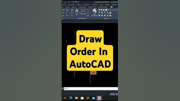 Draw Order In AutoCAD #autocad #autocadplan #autocadtutorial #tutorial