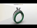 Matrixgold 3  matching band for a 3d scan ring