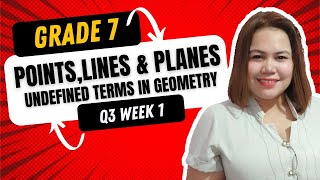 UNDEFINED TERMS IN GEOMETRY (POINTS, LINES, PLANES) GRADE 7 MATH