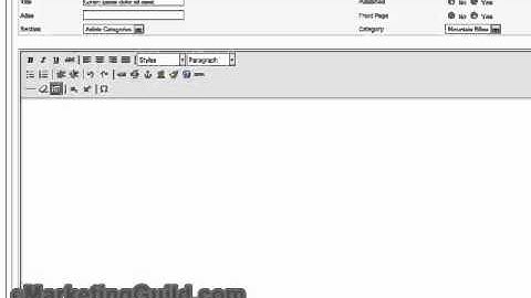 Publishing Your First Post - Joomla