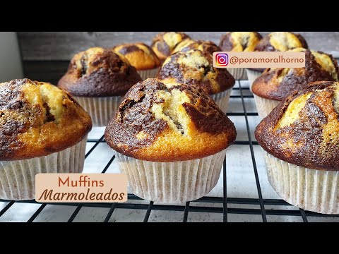 Muffins marmoleados -