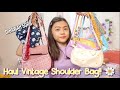 HAUL DAN TRY ON VINTAGE SHOULDER BAG LAZADA!!