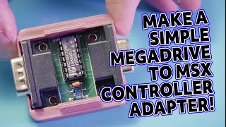 Easy Electronic Retro Projects YOU Can Make - Megadrive Pad to MSX Controller Adapter #retrogaming