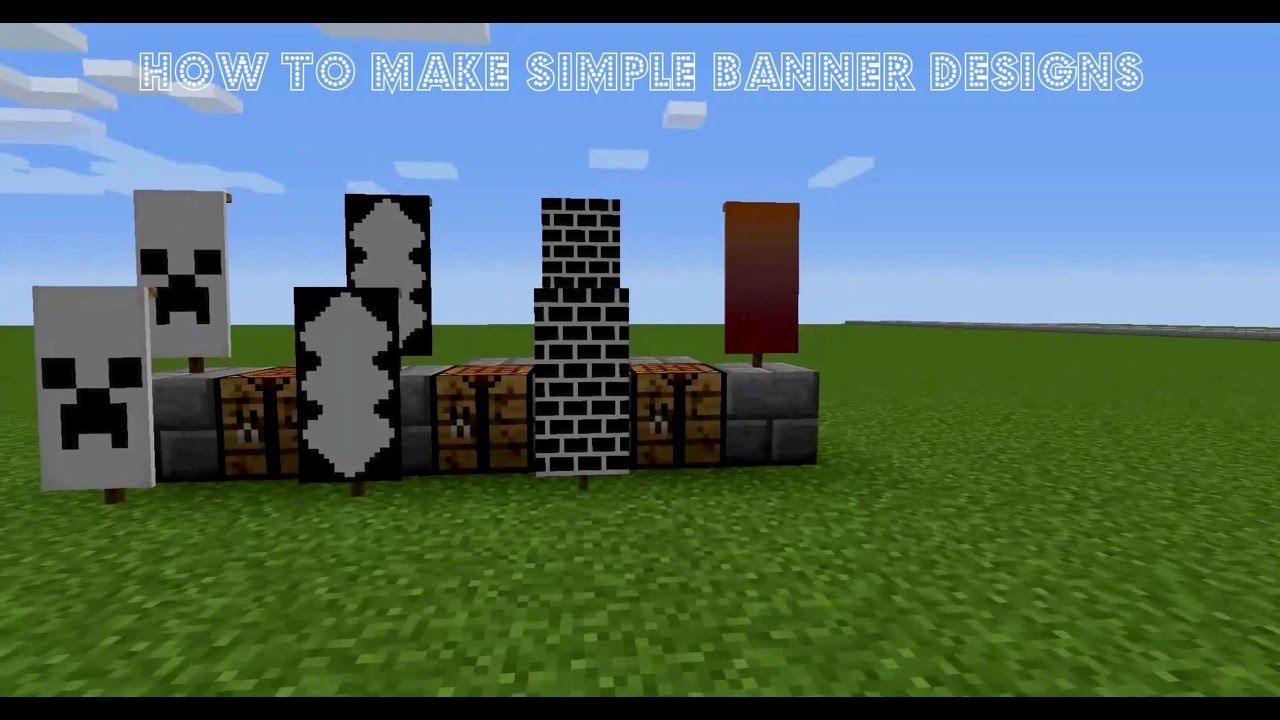 Minecraft How To Make Simple Banner Designs Sarahdahspidey