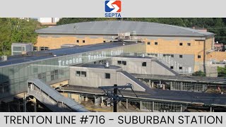 SEPTA Regional Rail Trenton Line 716 to Suburban Boarding Call Announcements at Trenton