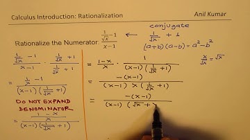 Correct Method to Rationalize Numerator Pre-Calculus