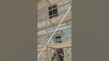 Technology of Safe Scaffolding Erection #short video