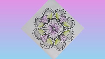 Easy zentangle in cycle || zentangle for beginners | beginners drawing #zenart #zentangle 