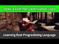 Read a text file | Rust Language