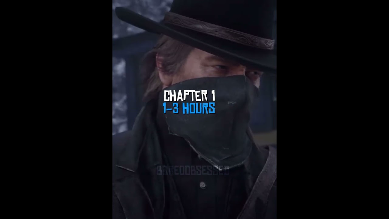 How long it takes to complete each chapter of rdr2