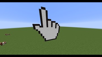Minecraft - How To Build Mouse Cursor - Pixel Art