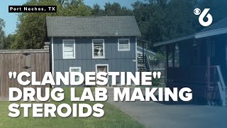 Port Neches police discover a clandestine lab for drug manufacturing after a traffic stop