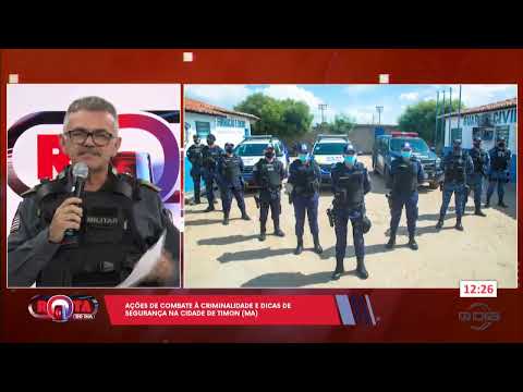 TEN  CEL  Fábio Carvalho fala sobre combate à criminalidade em Timon MA.(02 05 2024)