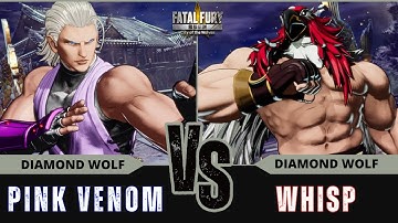 FF:CotW 🐺 PINK VENOM (Andy Bogard) vs WHISP (Tizoc)⭐Replay Match - FATAL FURY: CotW - 10/25