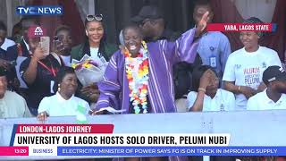 London-To-Lagos Solo Driver, Pelumi Nubi Arrives in Lagos State
