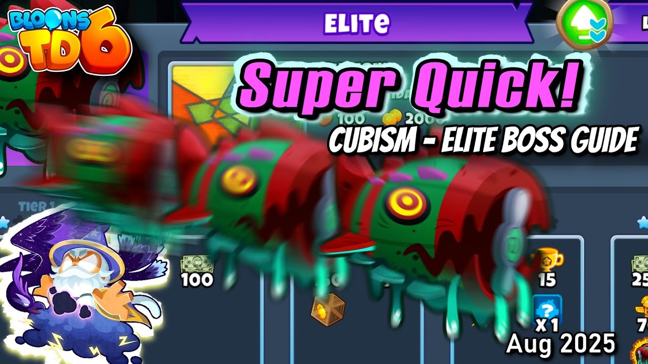 Elite Bloonarius Cubism August 2025 Boss Guide BTD6