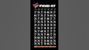 FAST Spot It Speed Challenge! 7 Seconds! Go! #shorts #numberspuzzle #iq