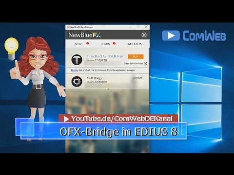 OFX-Bridge in EDIUS 8