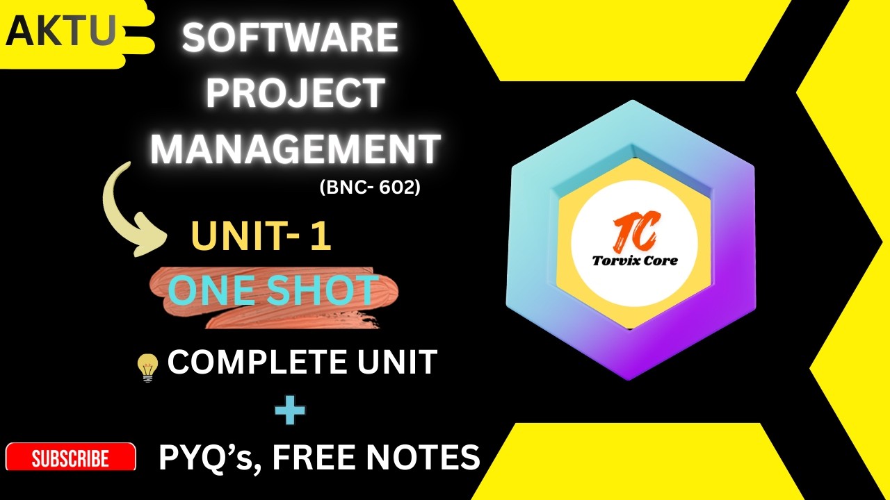 Software Project Management Unit 1 | Explained | AKTU | SPM| Unit 1| AKTU B. Tech